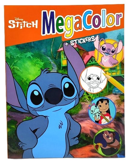 Kolorowanka Disney Stitch + naklejki. 128 stron BSN