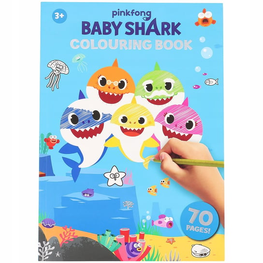 Kolorowanka Dzieci Malowanka Baby Shark 70 Stron Inna marka