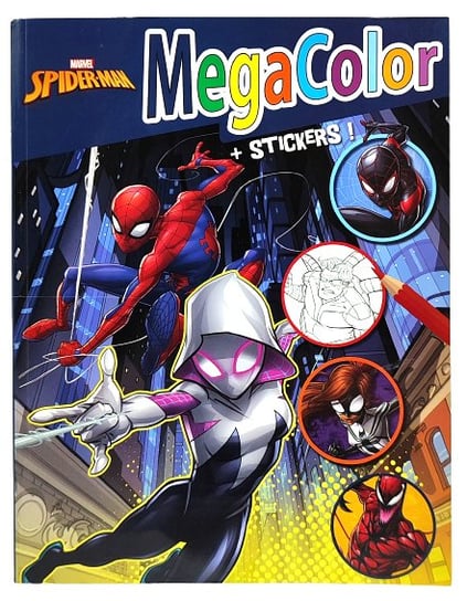 Kolorowanka Marvel Spider-Man 128 Stron. Naklejki Inna marka