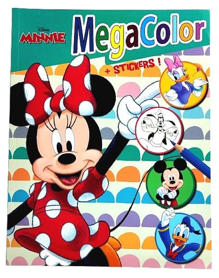 Kolorowanka Myszka Minnie Disney + Naklejki. 128 Stron Inna marka