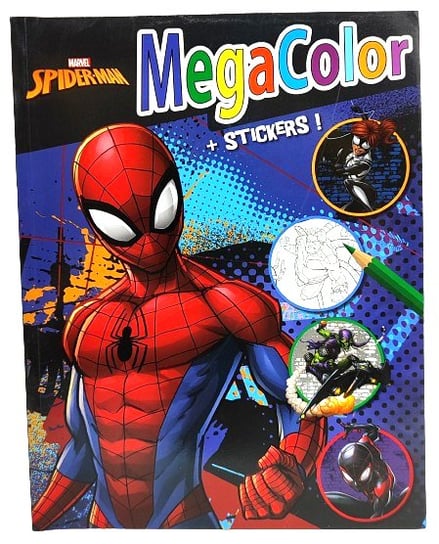Kolorowanka Spider-Man Marvel 128 Stron. Naklejki Inna marka