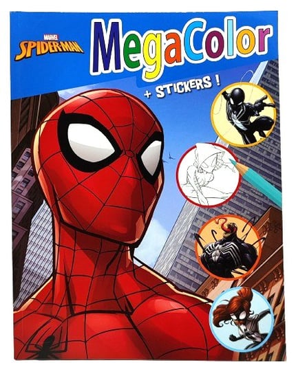 Kolorowanka Spider-Man Marvel + arkusz naklejek. 128 stron Inna marka