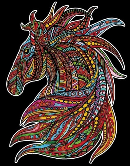 Kolorowanka welwetowa, wicher koń Painting Velvet