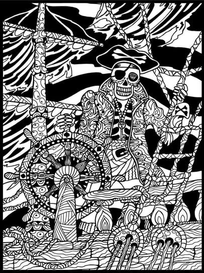 Kolorowanka welwetowa, zjawa pirata Painting Velvet