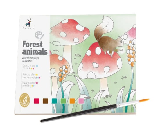 Kolorowanka wodna Zwierzęta leśne 20 kartek Dla Dzieci ArtiFly