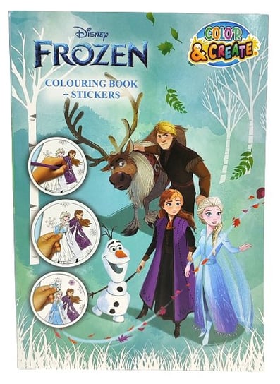 Kolorowanka XXL Kraina Lodu Frozen Disney 256 stron + 4 arkusze naklejek Canenco