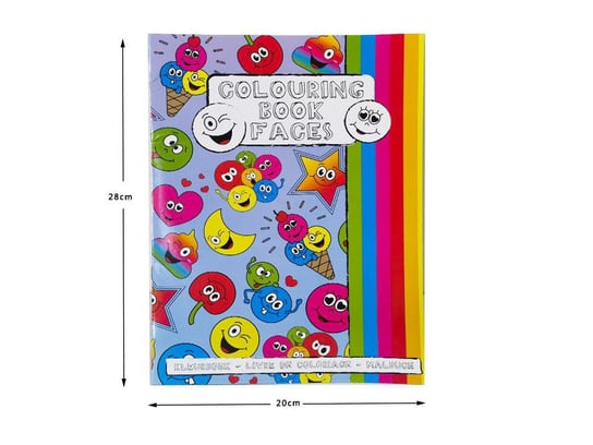 Kolorowanka z naklejkami dla dzieci - emotikony Inna marka