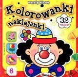 Kolorowanki naklejanki. Wesoły klaun Opracowanie zbiorowe