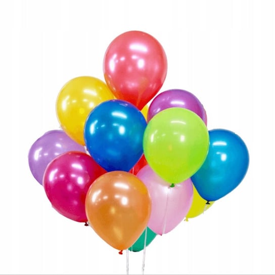 Kolorowe Balony Metaliczne Satynowe 30 Szt Inna marka