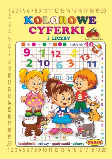 Kolorowe cyferki i liczby Gołek Halina