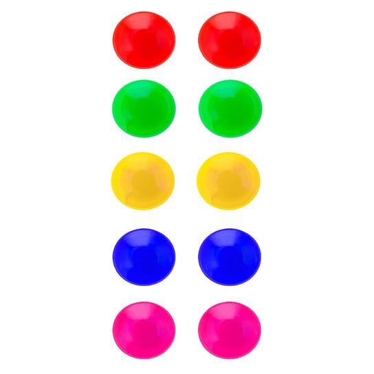 Kolorowe okrągłe magnesy do tablicy magnetycznej zestaw 10 szt Springos