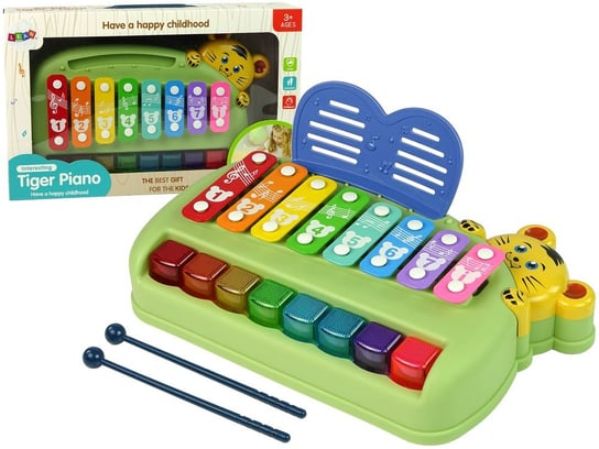 Kolorowe Pianinko Lew Dla Dzieci Cymbałki Klawisze Lean Toys