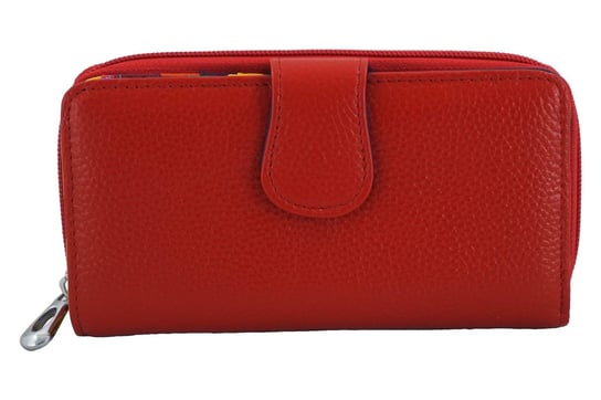 Kolorowe portfele damskie skórzane - Czerwone - Czerwony Barberinis