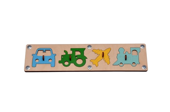 Kolorowe puzzle autka do tablicy manipulacyjnej Zabawki Sensoryczne