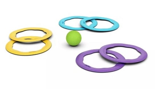 Kolorowe Ringo RiBi 6szt + piłka Bioplastik BiBio BiBio