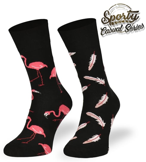 Kolorowe skarpetki, Flamingi, 39/42 Comodo