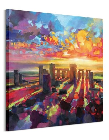 Kolorowe Stonehenge - obraz na płótnie Art Group