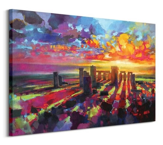 Kolorowe Stonehenge - Obraz na płótnie Art Group