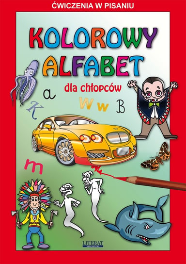 Kolorowy alfabet dla chłopców. Ćwiczenia w pisaniu Guzowska Beata, Tonder Krzysztof