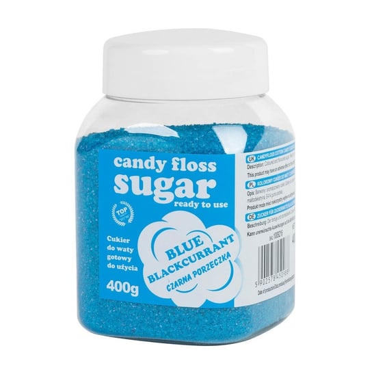 Kolorowy cukier do waty cukrowej niebieski o smaku czarnej porzeczki 400g GSG24