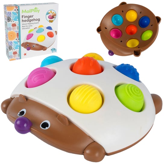Kolorowy Jeżyk Jeż Popit Anystresowa Zręcznościowa Zabawka Sensoryczna MalPlay