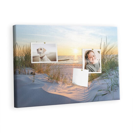 Kolorowy Organizer - Tablica Korkowa z Pinezkami - Zachód słońca na plaży 60x40 cm Inna marka