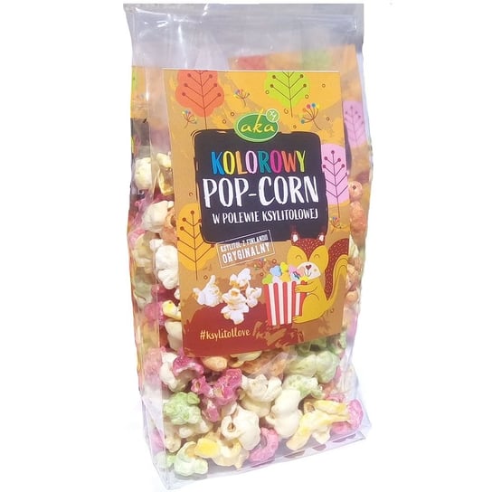 Kolorowy Popcorn w Polewie Ksylitolowej 60 g AKA AKA