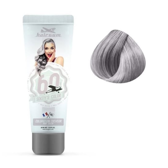 Koloryzacja tymczasowa - Półtrwała koloryzacja Silver Pink 60ml - Hairgum HAIRGUM