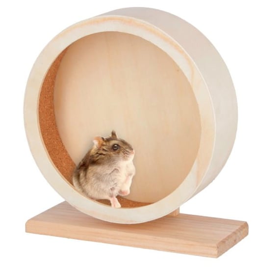 Kołowrotek Karuzela Drewniana Eco dla Chomika Myszy Gryzoni 22cm Kerbl