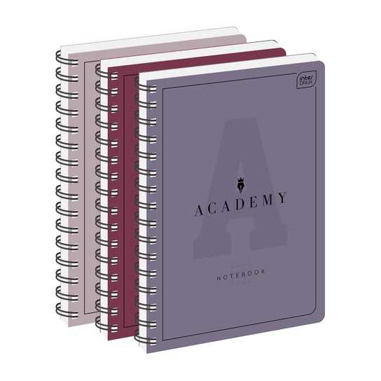 Kołozeszyt A5, 100 kartek w kratkę, Academy Interdruk