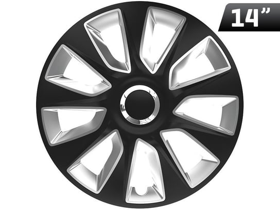 Kołpak Stratos Rc Black / Silver 14``, 1 Szt. Carmotion
