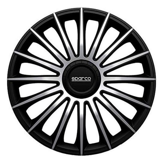 Kołpaki Sparco Torino CS5 Czarny Srebrzysty 15" (4 uds) Sparco