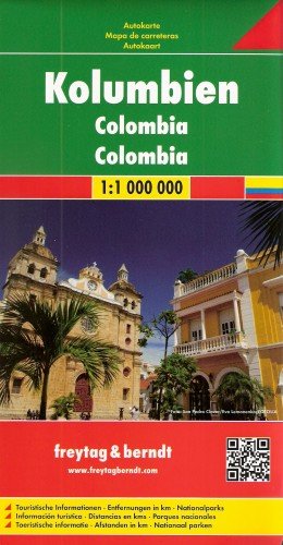 Kolumbia. Mapa 1:1 000 000 Freytag & Berndt