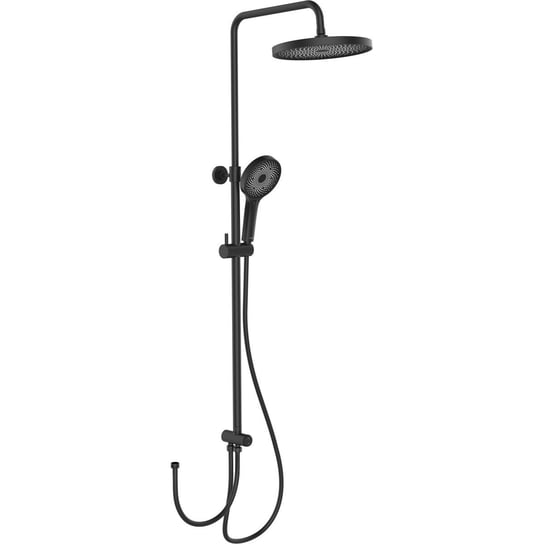 Kolumna prysznicowa z deszczownicą i słuchawką, czarna matowa, 120 cm, WENKO Wenko