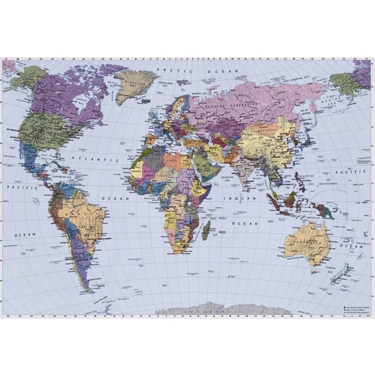 Komar Fototapeta World Map, 254 x 184 cm, 4-050 Komar