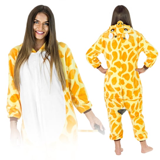 Kombinezon Żyrafa Kigurumi Onesie Dres Piżama Kombinezon M Zolta