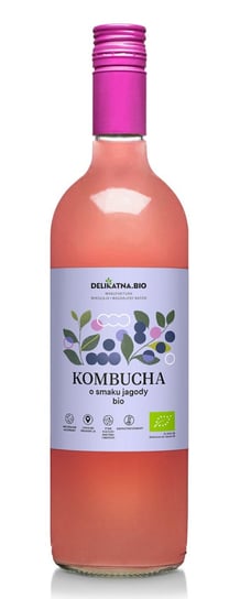 KOMBUCHA O SMAKU JAGODY BIO 750 ml - DELIKATNA (ZAKWASOWNIA) Zakwasownia