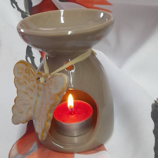 Kominek Ceramiczny Ciemny Brąz Wisan