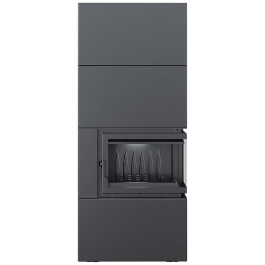 Kominek powietrzny Simple Box 8 kW Ø 200 Black Kratki