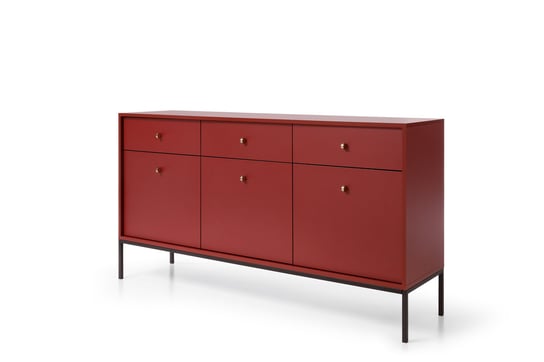 Komoda Mono Mksz154 153 Cm Metal Bordo BIM Furniture
