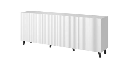 Komoda Pafos 200 cm frezowany front biały mat BIM Furniture