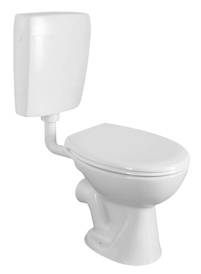 Kompakt WC, przycisk 4,5/6l, odpływ poziomy, biały Inna marka