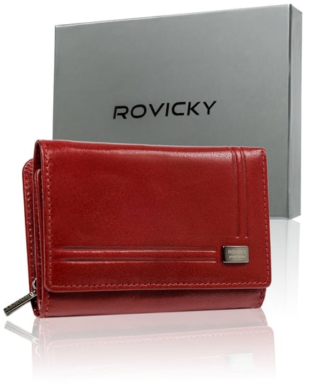 Kompaktowy portfel damski ze skóry naturalnej — Rovicky Rovicky