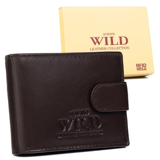 Kompaktowy skórzany portfel męski Always Wild Always Wild