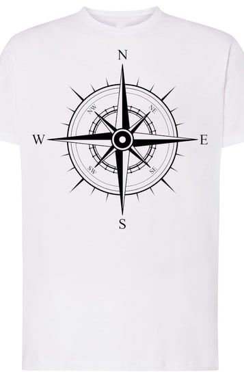 Kompas Róża Wiatrów Męski T-Shirt Modny Rozm.3XL Inna marka