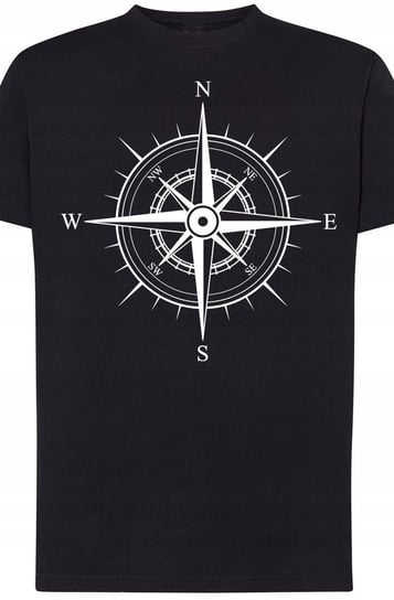 Kompas Róża Wiatrów Męski T-Shirt Modny Rozm.L Inna marka