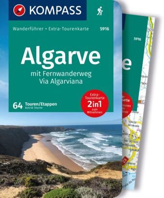 KOMPASS Wanderführer Algarve mit Fernwanderweg Via Algarviana, 64 Touren / Etappen Kompass