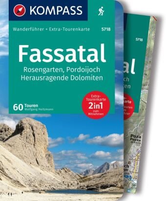 KOMPASS Wanderführer Fassatal, Rosengarten, 60 Touren Kompass