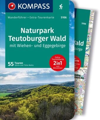 KOMPASS Wanderführer Naturpark Teutoburger Wald mit Wiehen- und Eggegebirge, 55 Touren Kompass