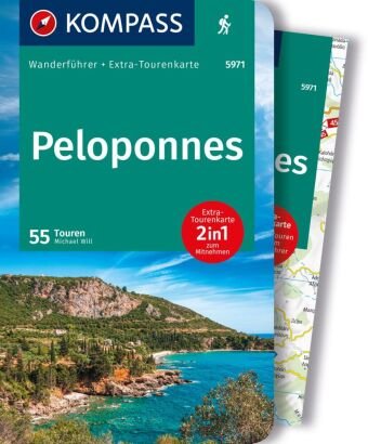 KOMPASS Wanderführer Peloponnes, 55 Touren Kompass